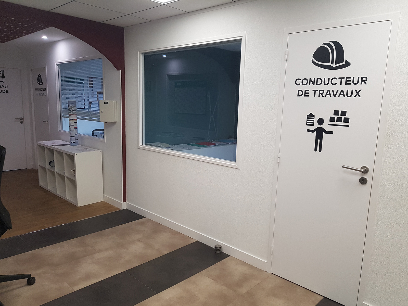 Pictos et textes adhésif