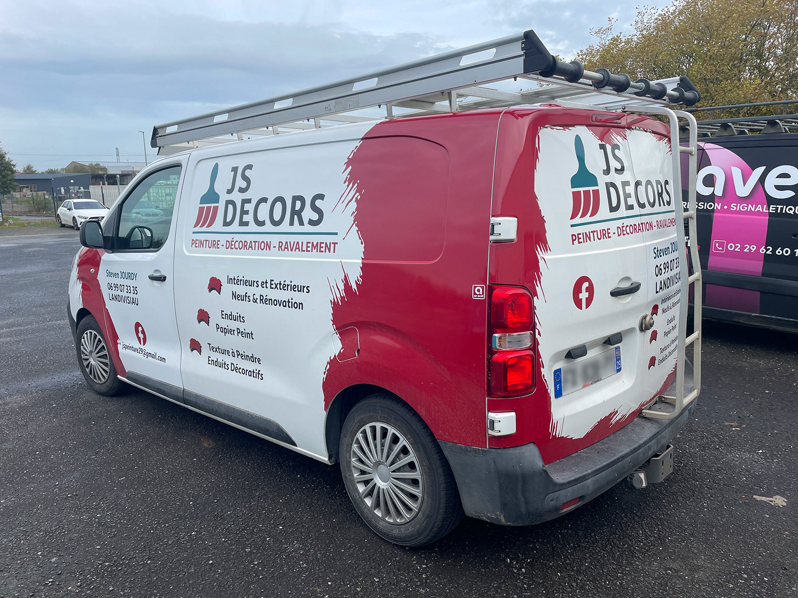 Adhésif découpé + semi covering