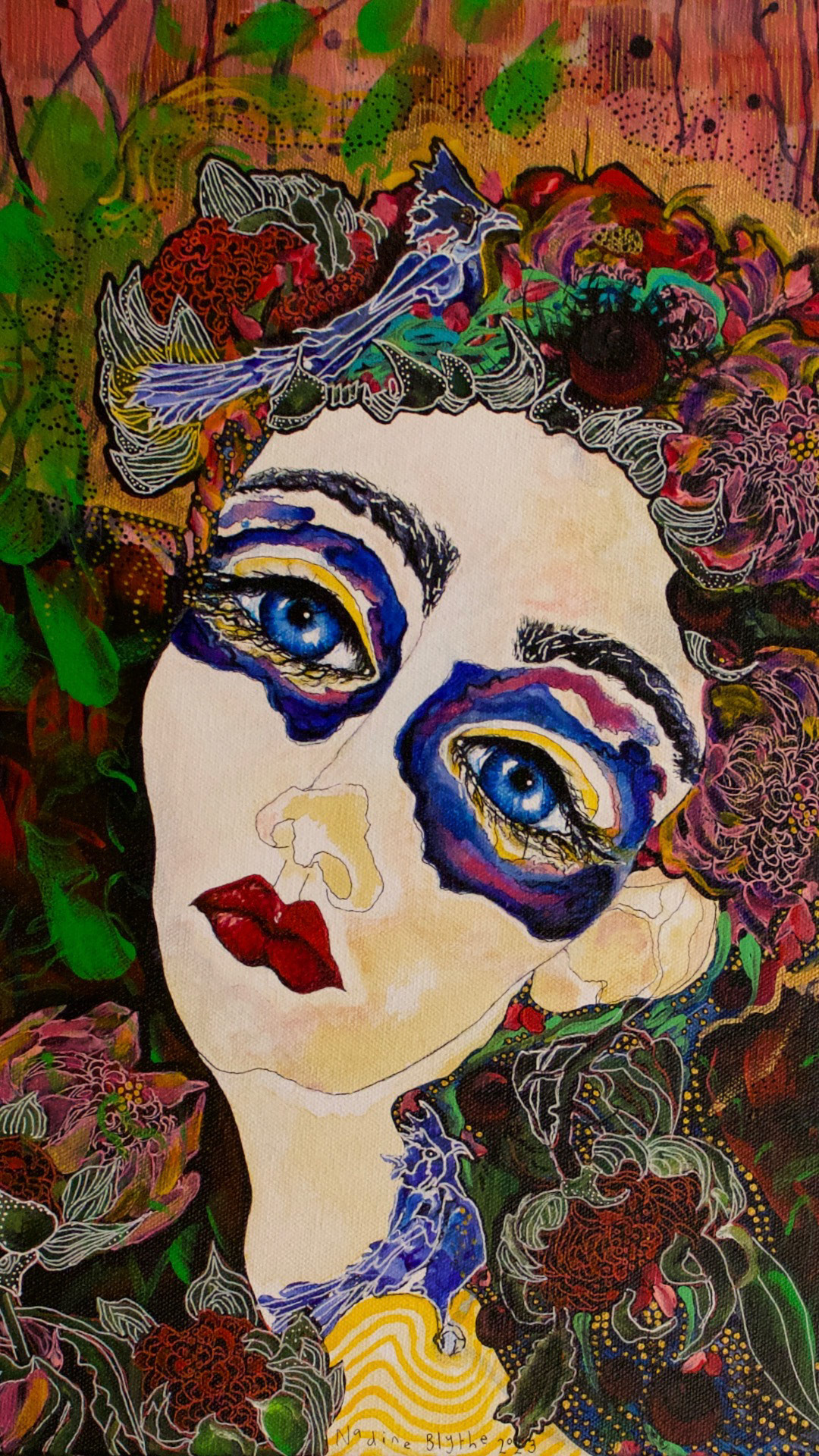 'Backyard Princess 4' 36x46cm