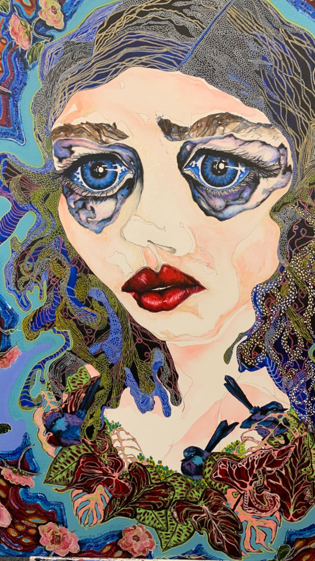 'Blue Girl' 91x121cm