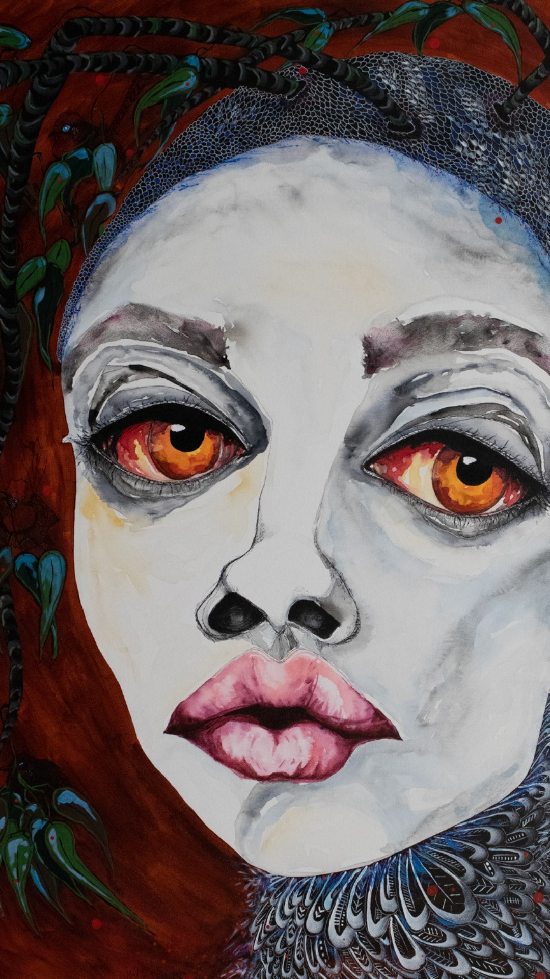 'Girl with Gum' 91x121cm