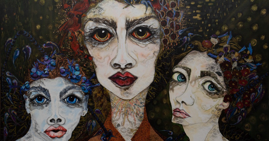 'Birds of a Feather' 181x91cm