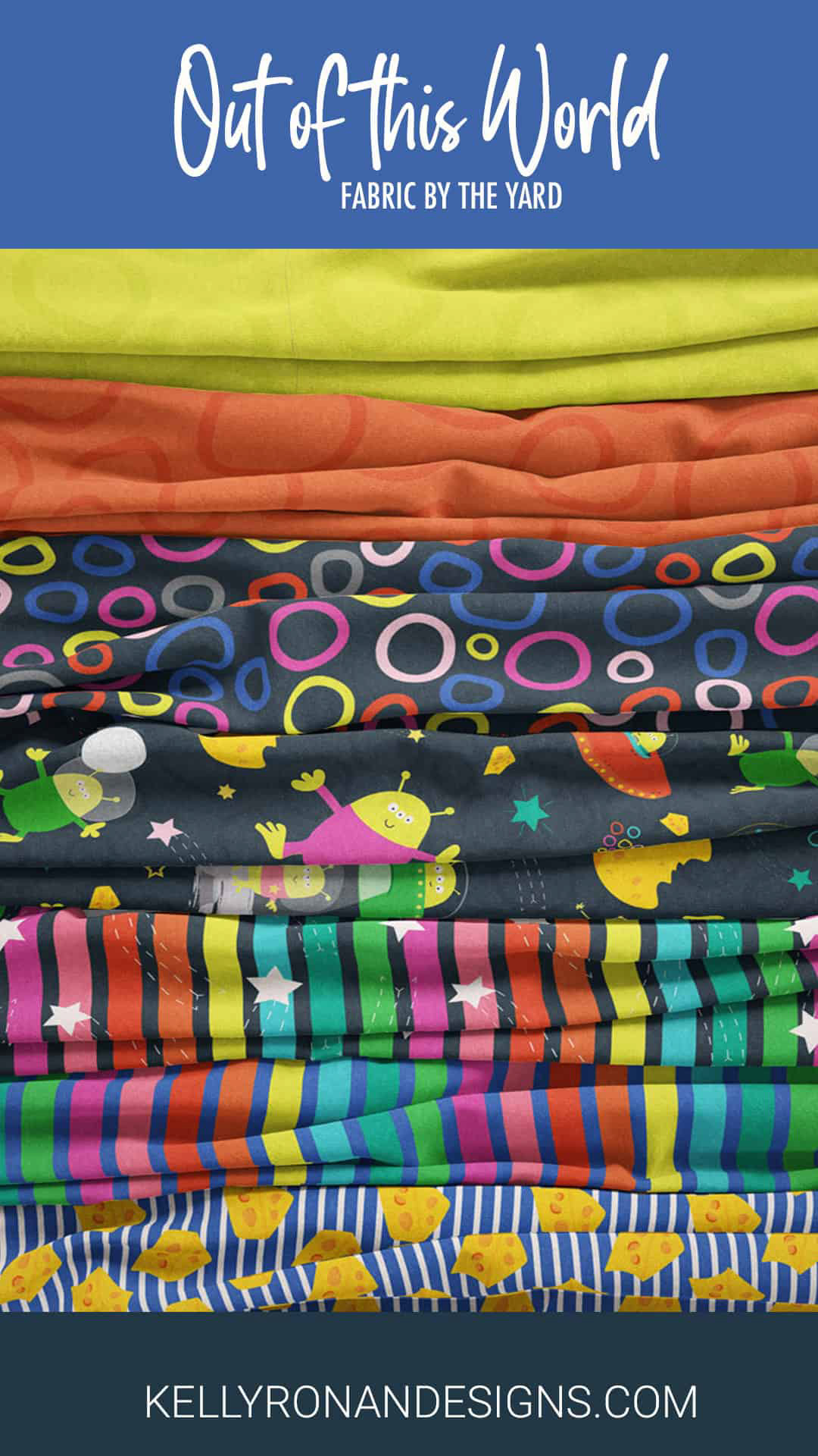 Kelly Ronan's Out of this World seamless pattern collection available on Spoonflower