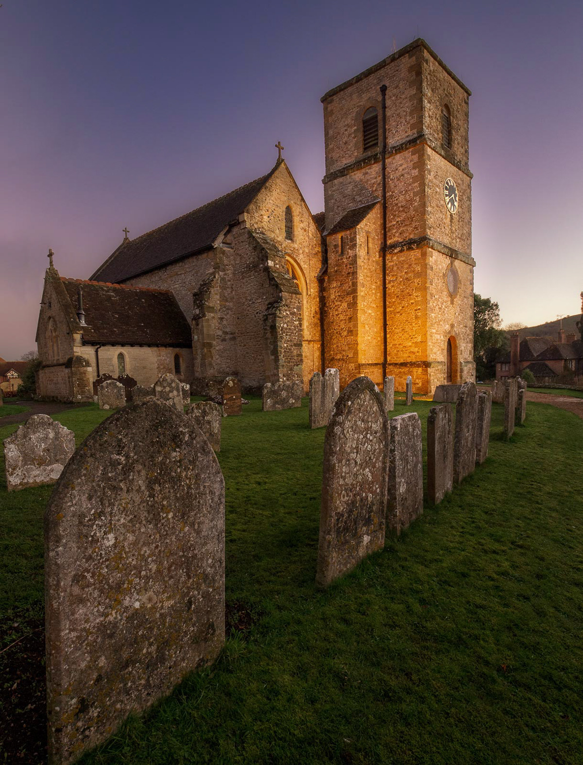 20220113  St Marys Church, Storrington at Dusk