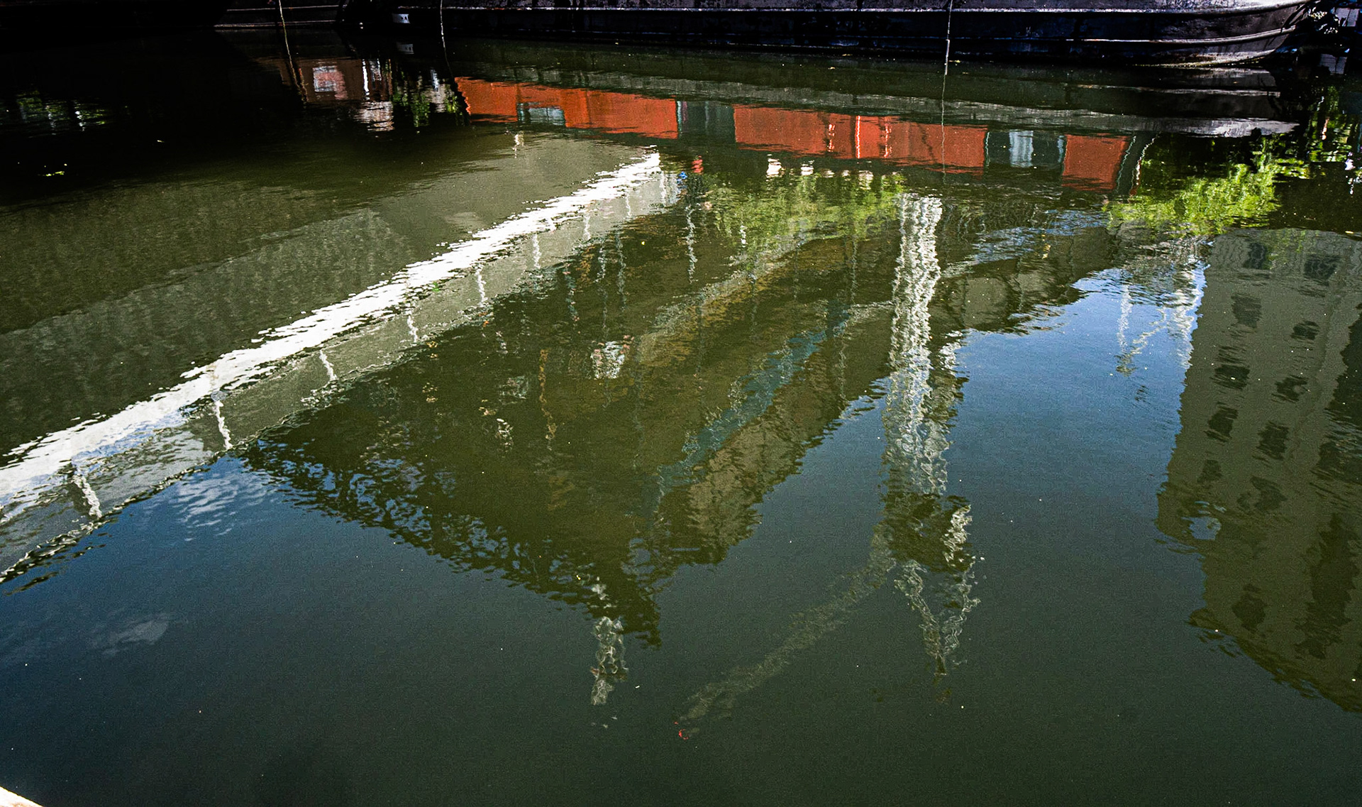 London Skyline Reflection