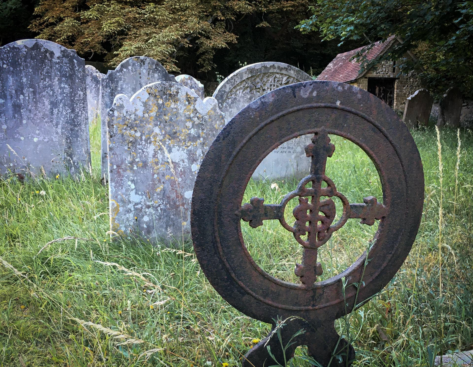 20220710 Metal Headstone, Findon