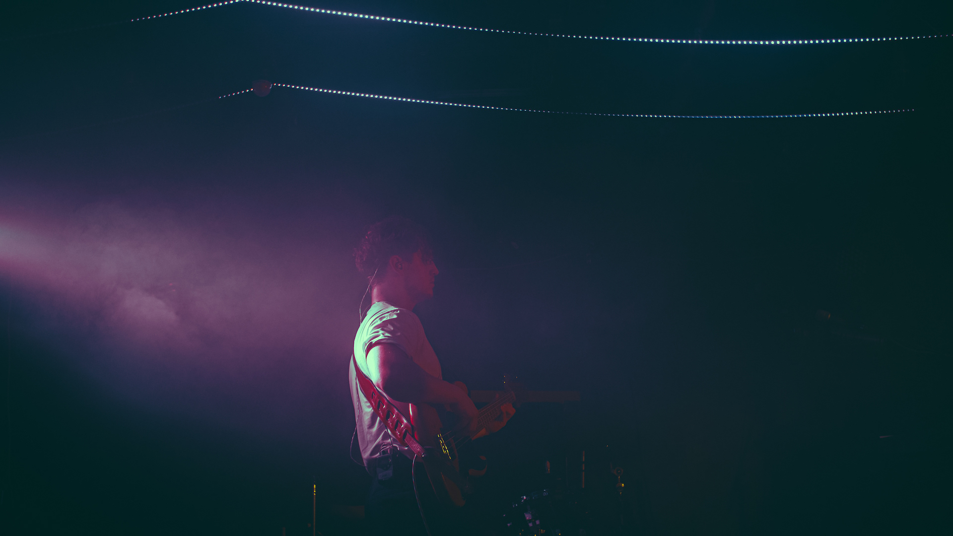 Sam slapping the bass