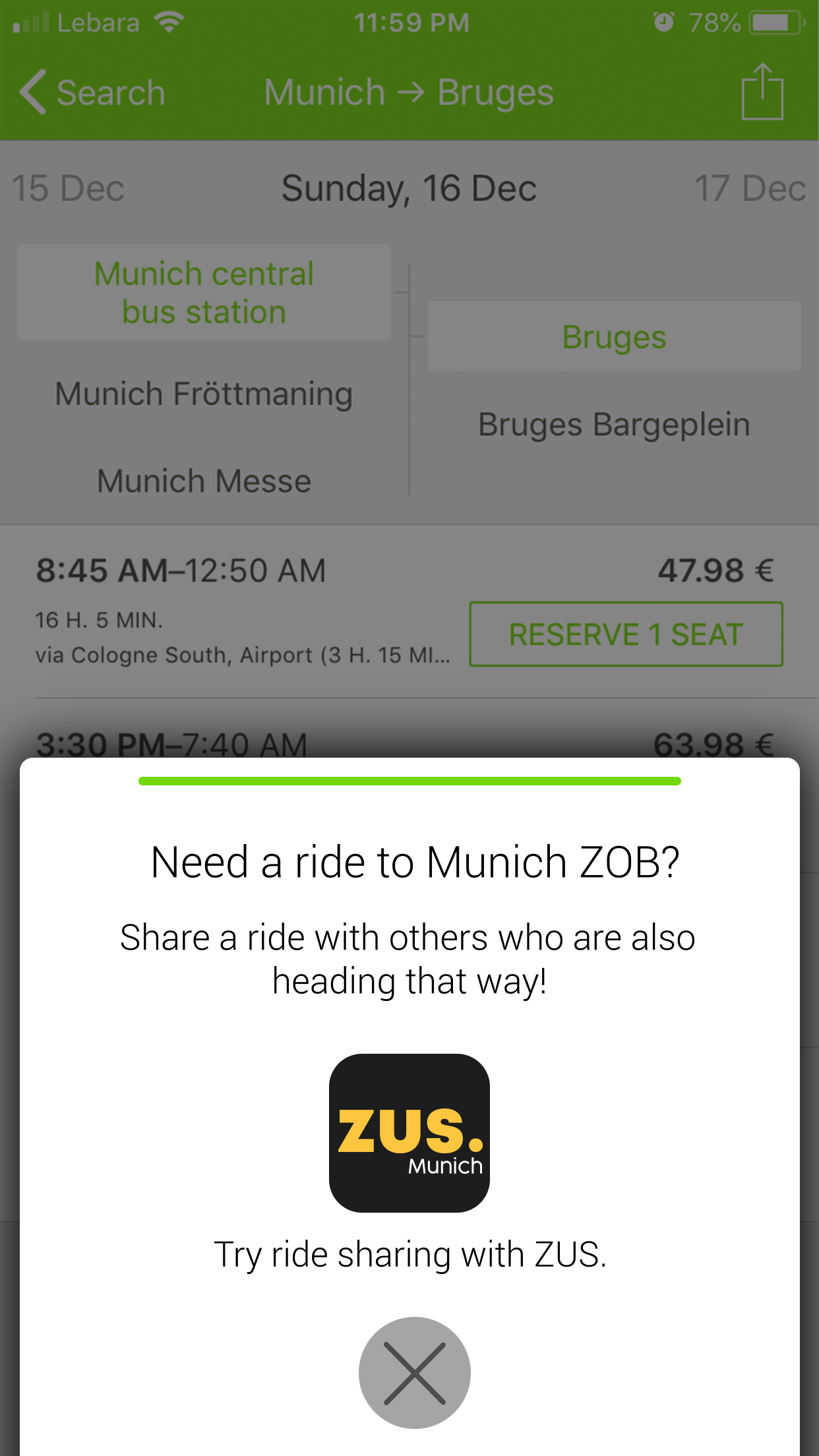 Flixbus x ZUS partnership