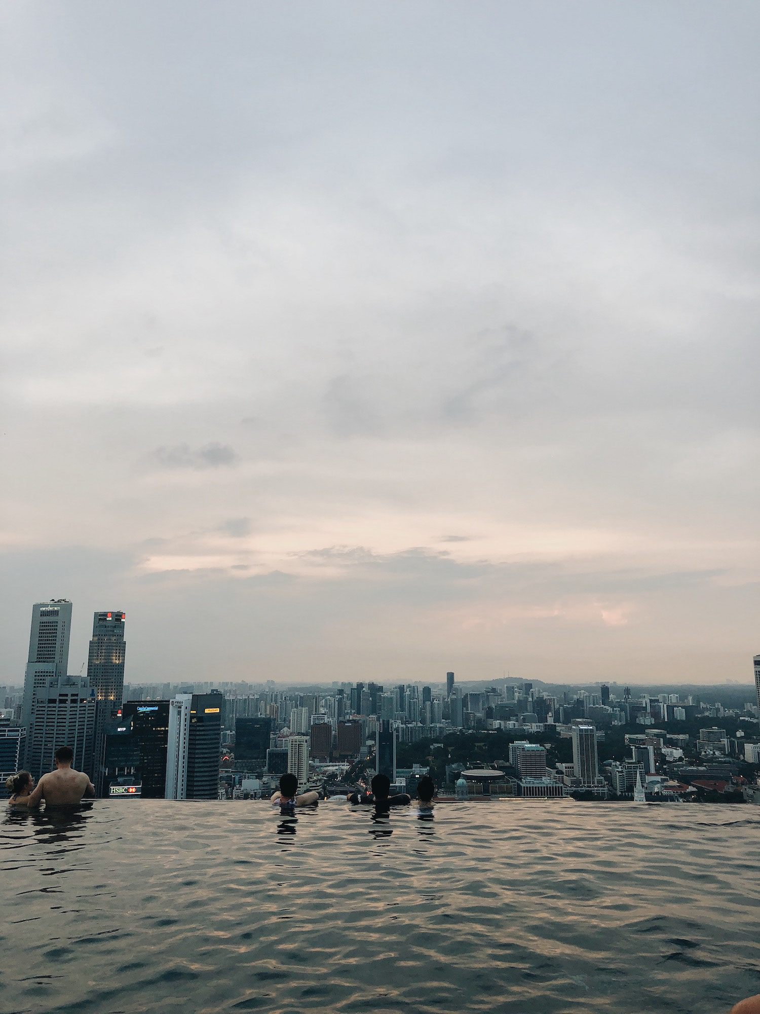 On top of Marina Bay Sands hotel