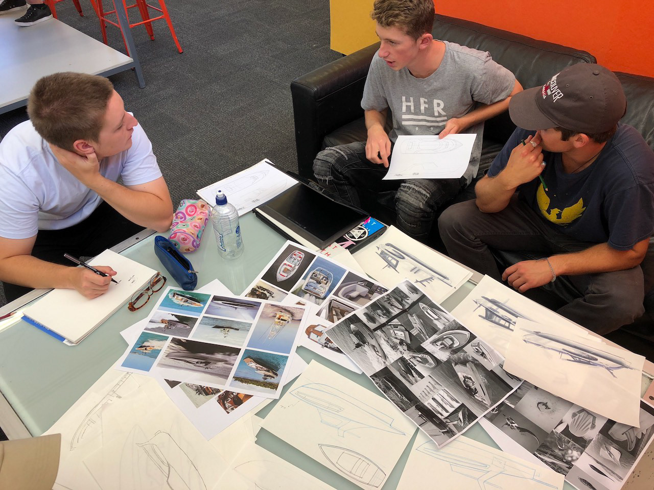 Team members Ben, Max and Rom