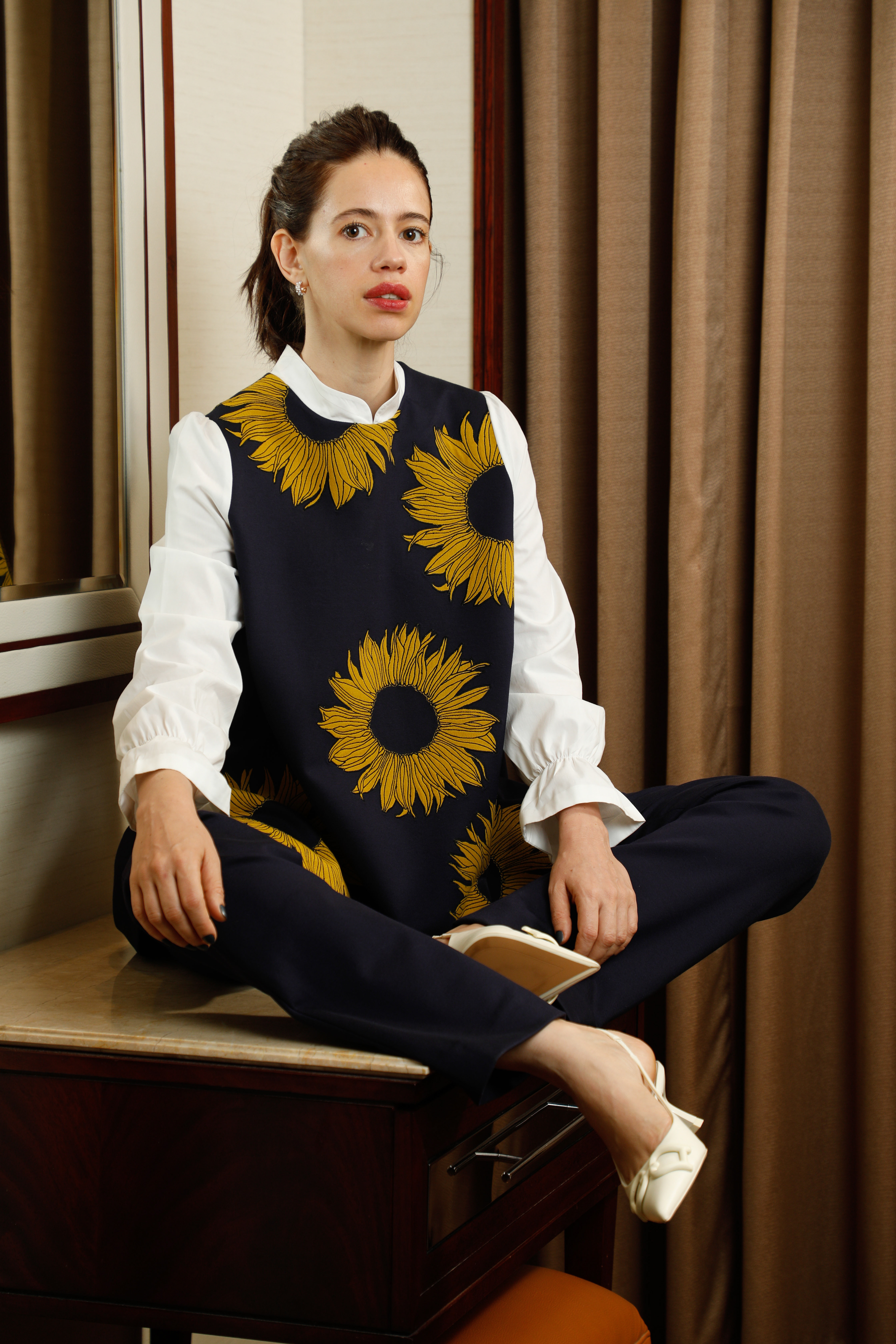 Moody and conceptual editorial portrait Kalki Koechlin
