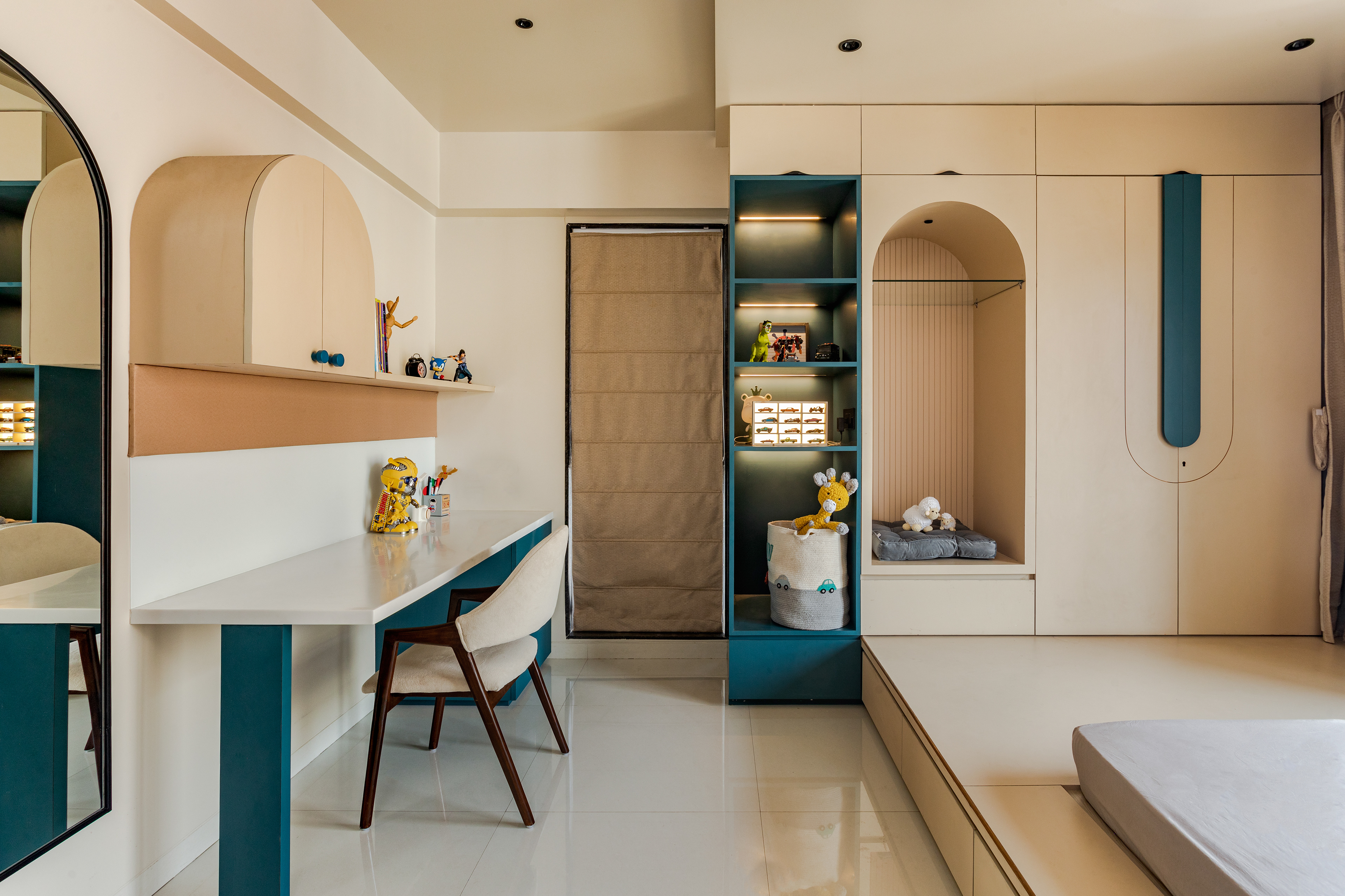 Modern luxury living room interior photographed in Pune