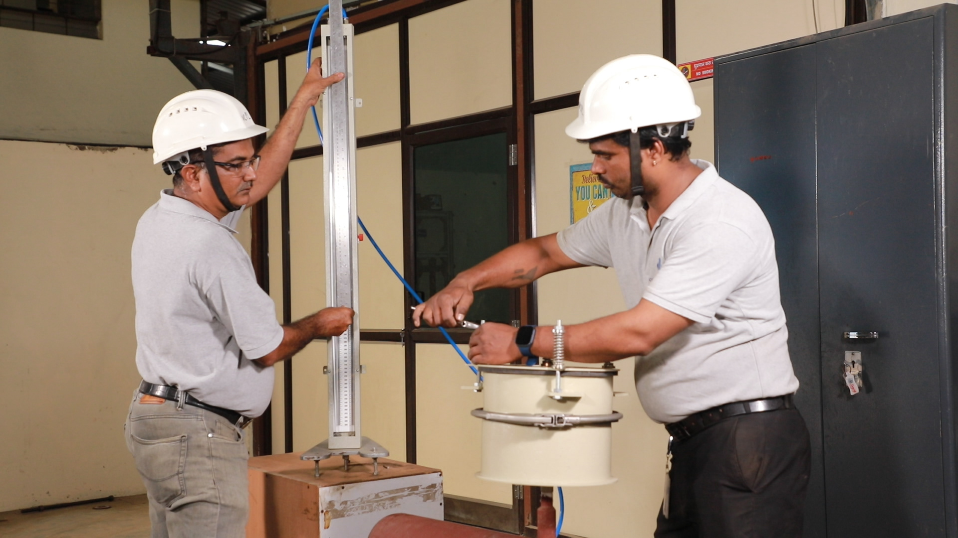Industrial photography of professionals working in a manufacturing facility in Pune and Mumbai