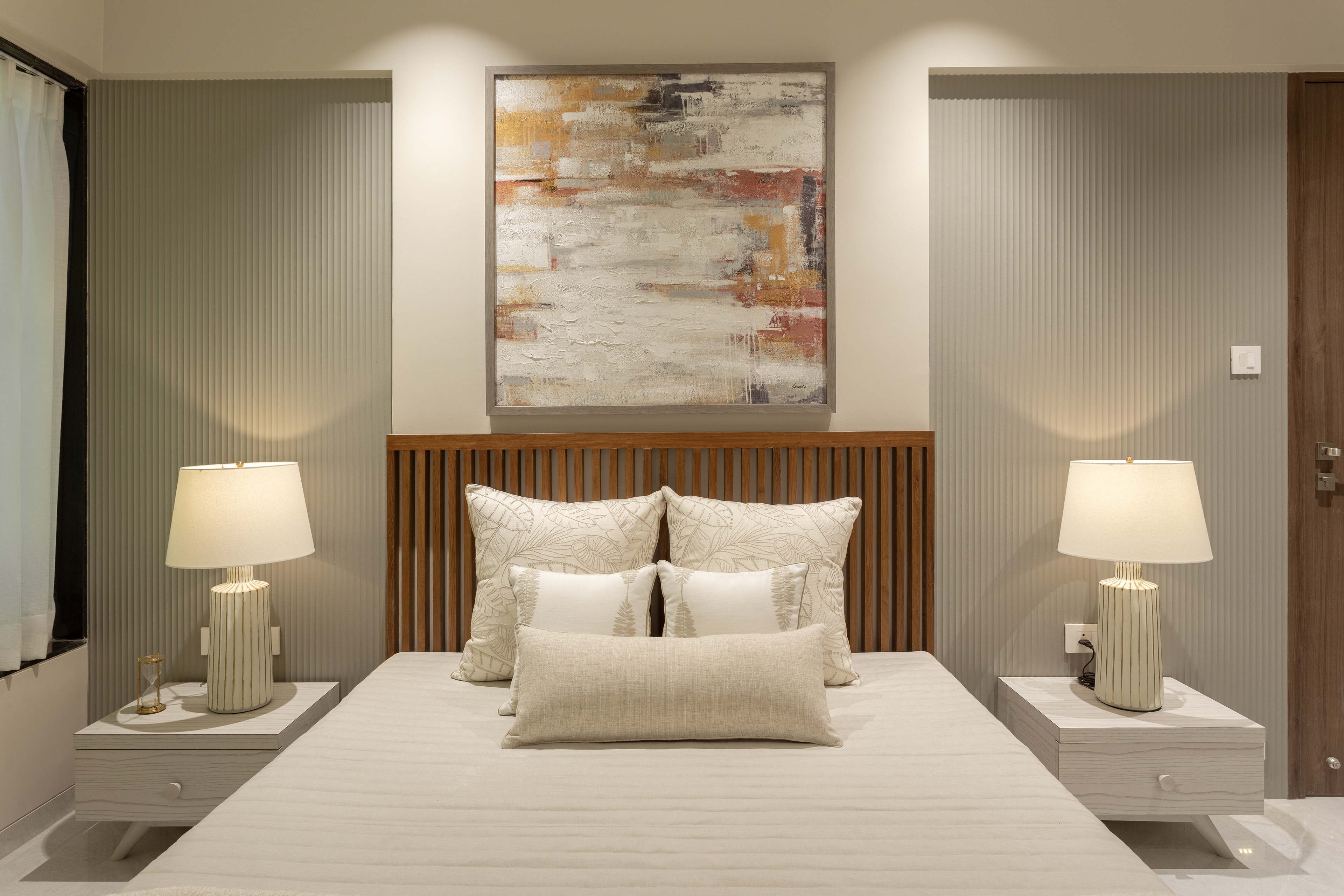 Modern luxury living room interior photographed in Pune