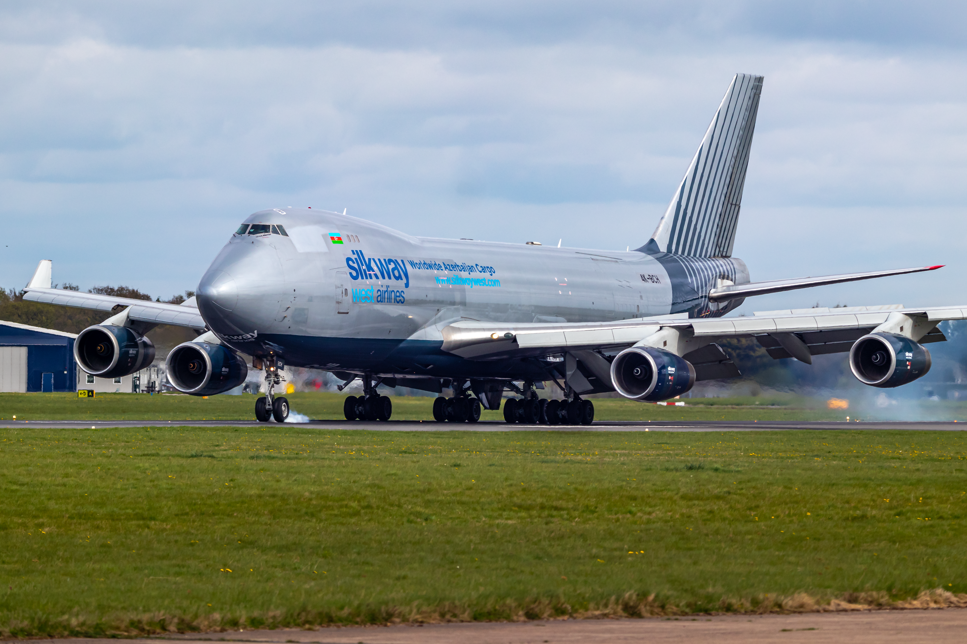 4K-BCH landing into Doncaster Sheffield on its first visit