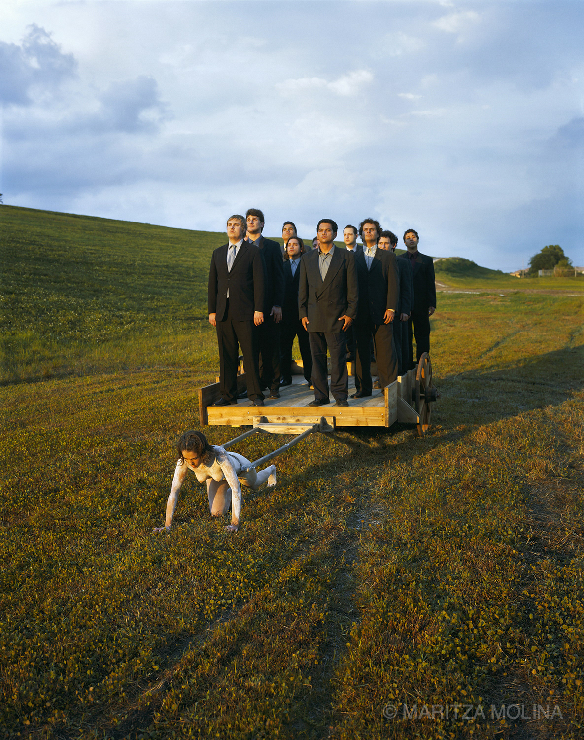 Carrying Tradition No. 2, C-Print, 50 x 40 in. Photograph taken with 4x5 large format film.
