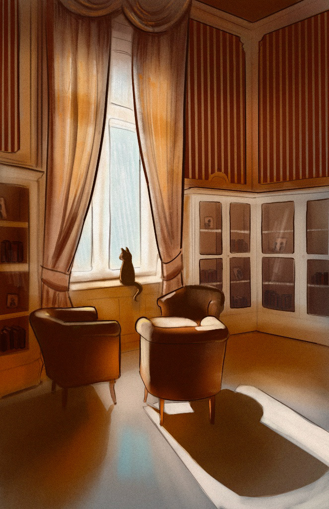 Cat in the Library