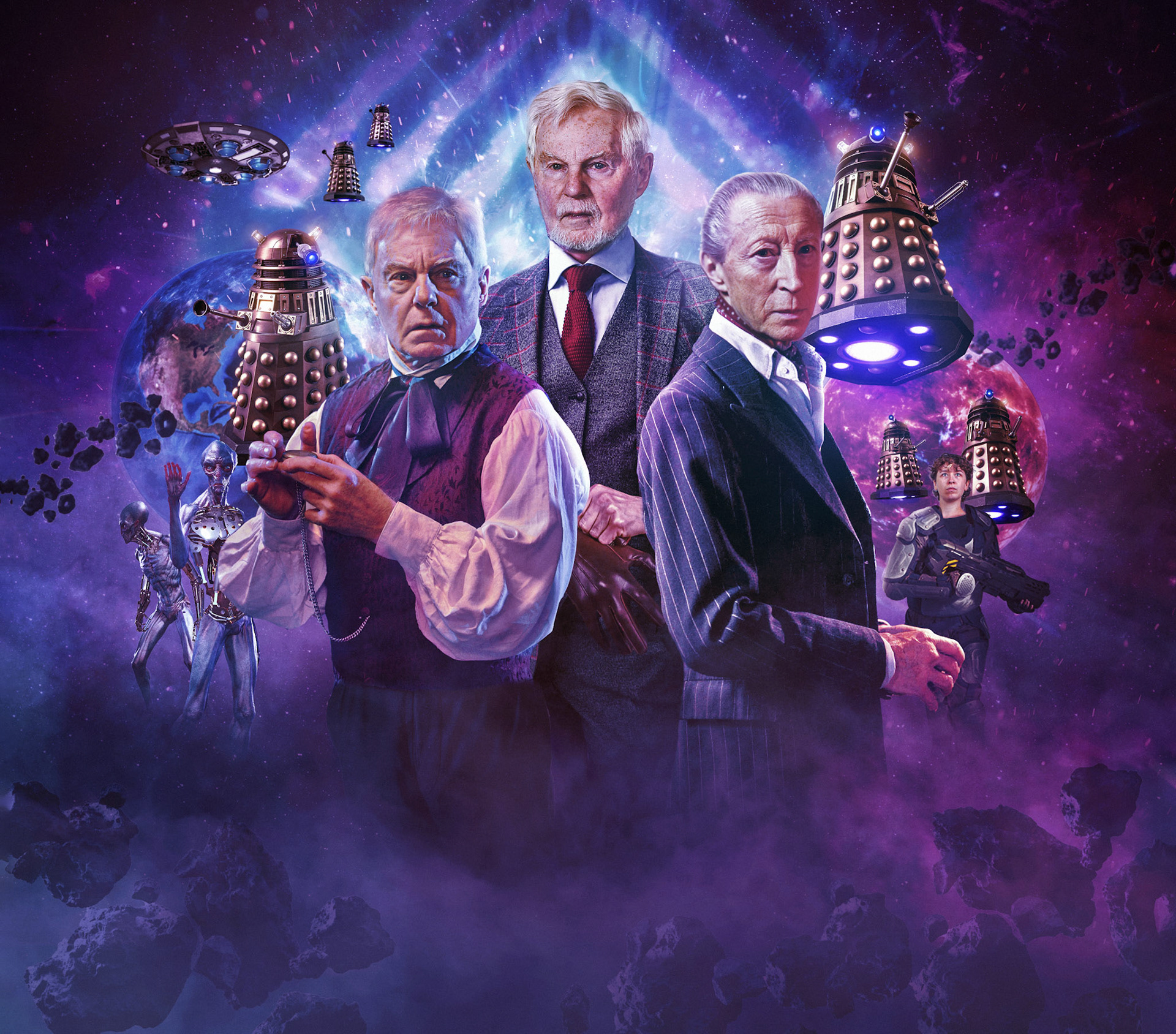 Dalek renders by James Johnson (@ThePrydonian) 