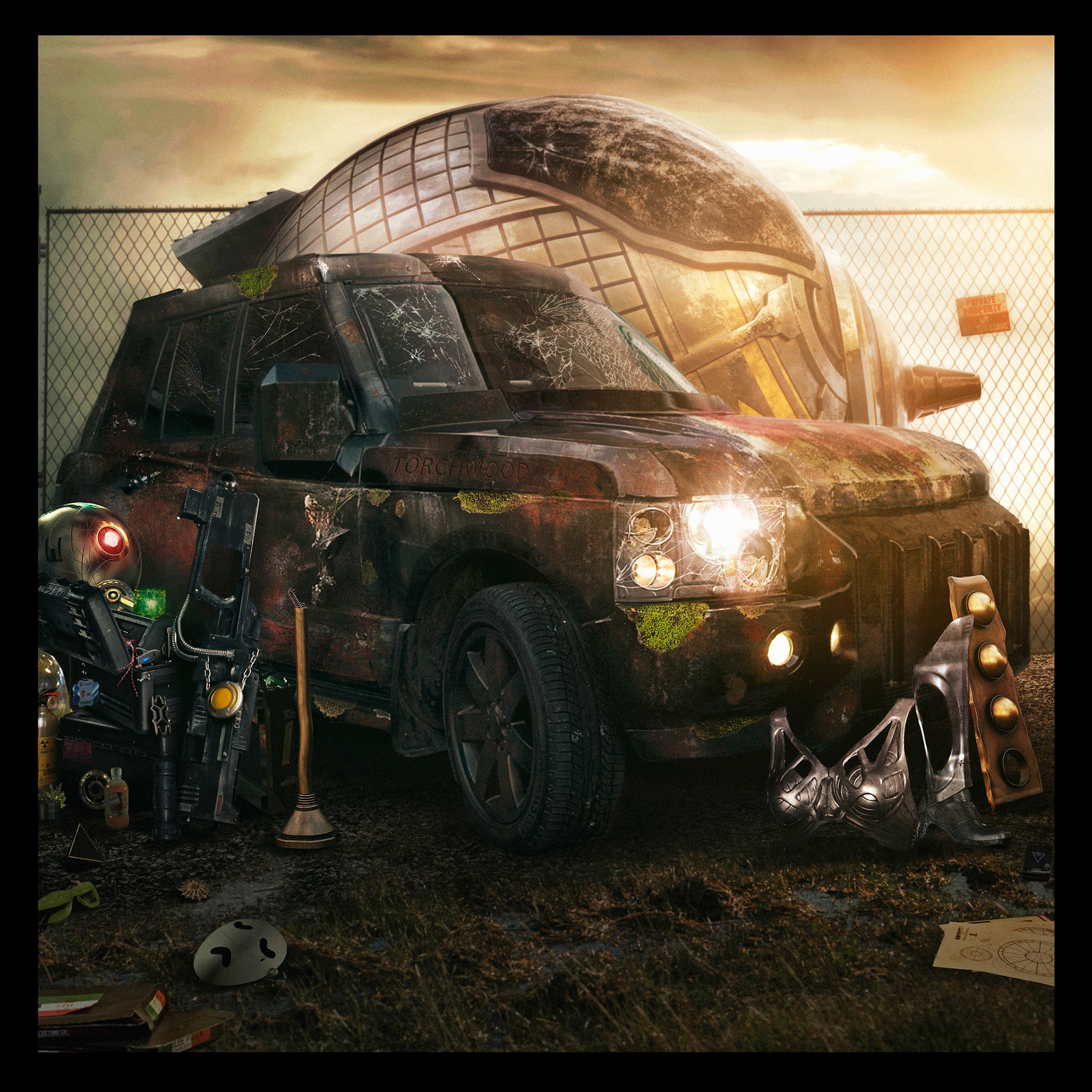 Sontaran ship render by James Johnson (@ThePrydonian) 