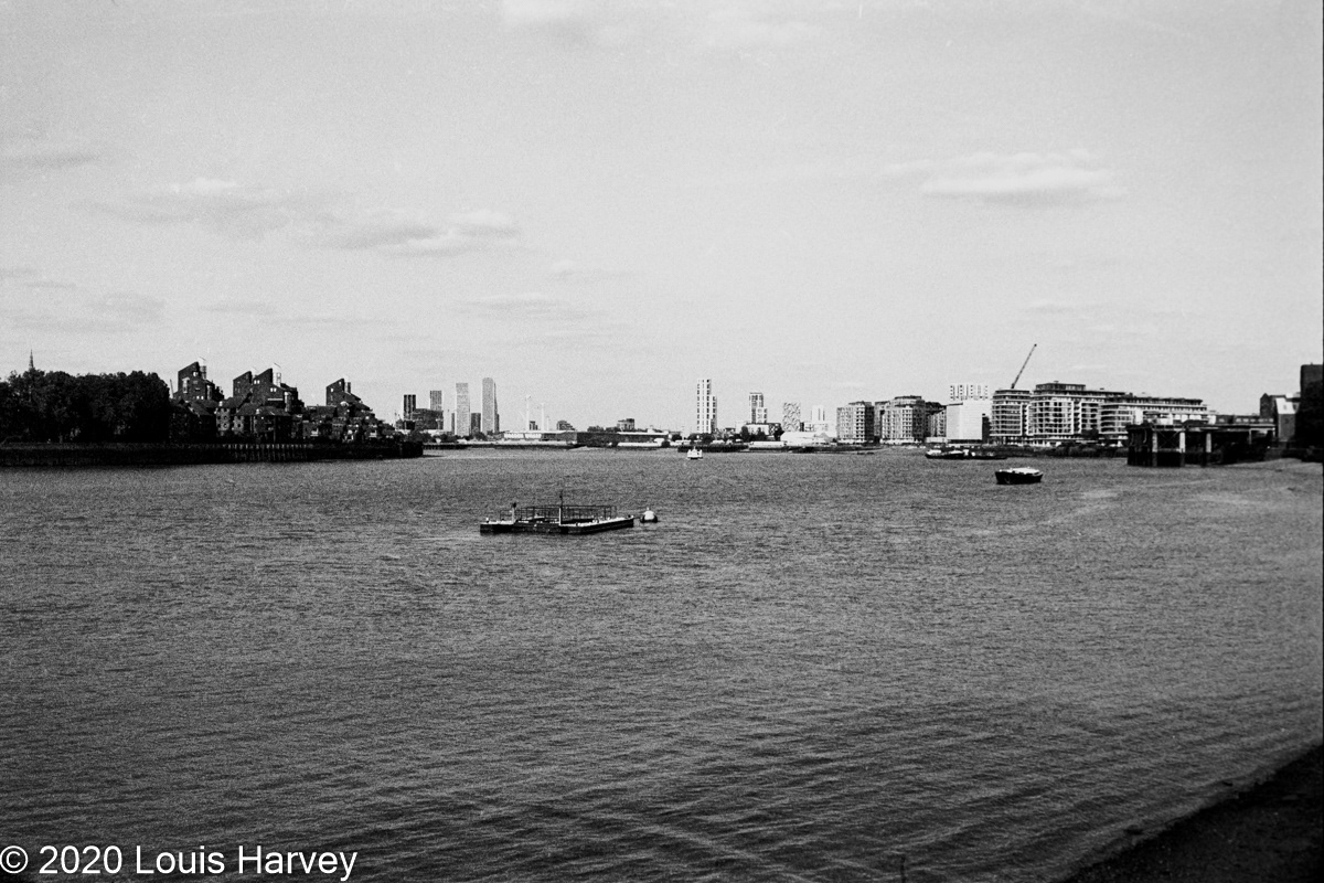 Eastwards towards The Isle of Dogs
