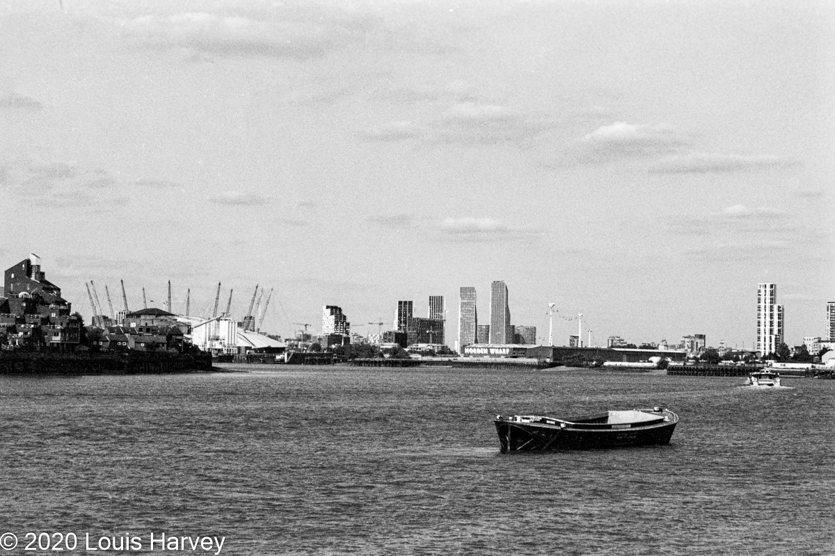 Eastwards towards the O2 concert stadium