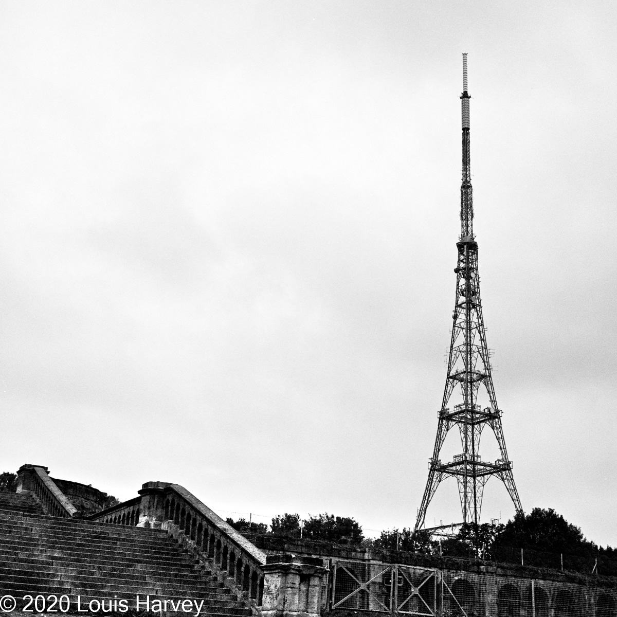 View from the surviving base of the exhibition.