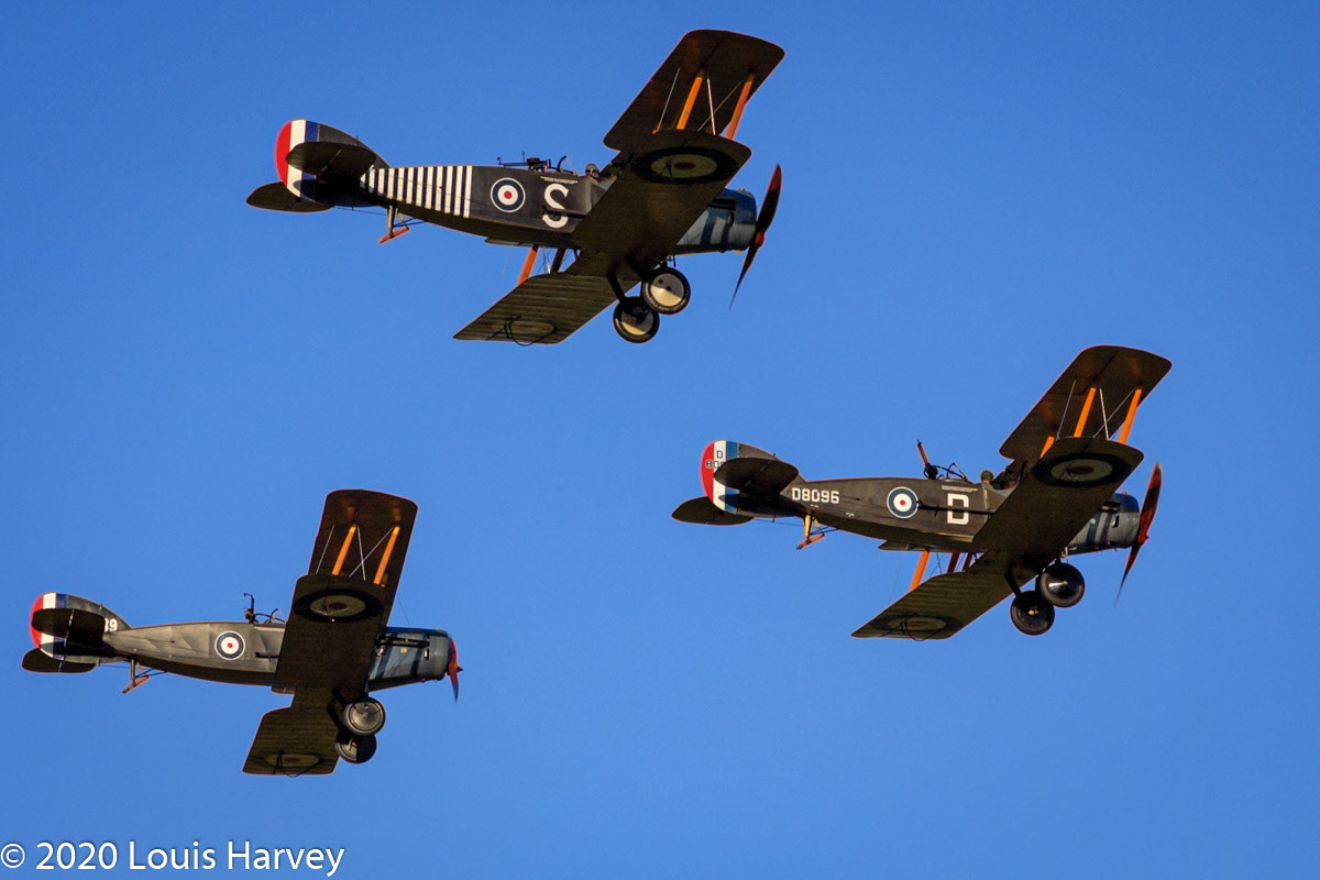 Bristol F2B Fighters in Formation