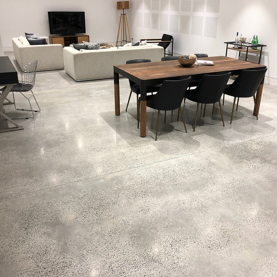 polished concrete flooring