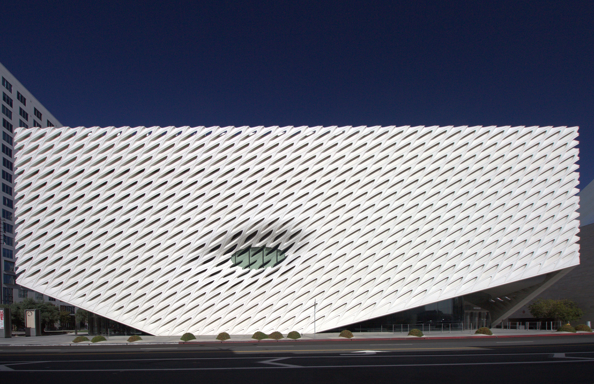 GFRC concrete panels on the large external wall
