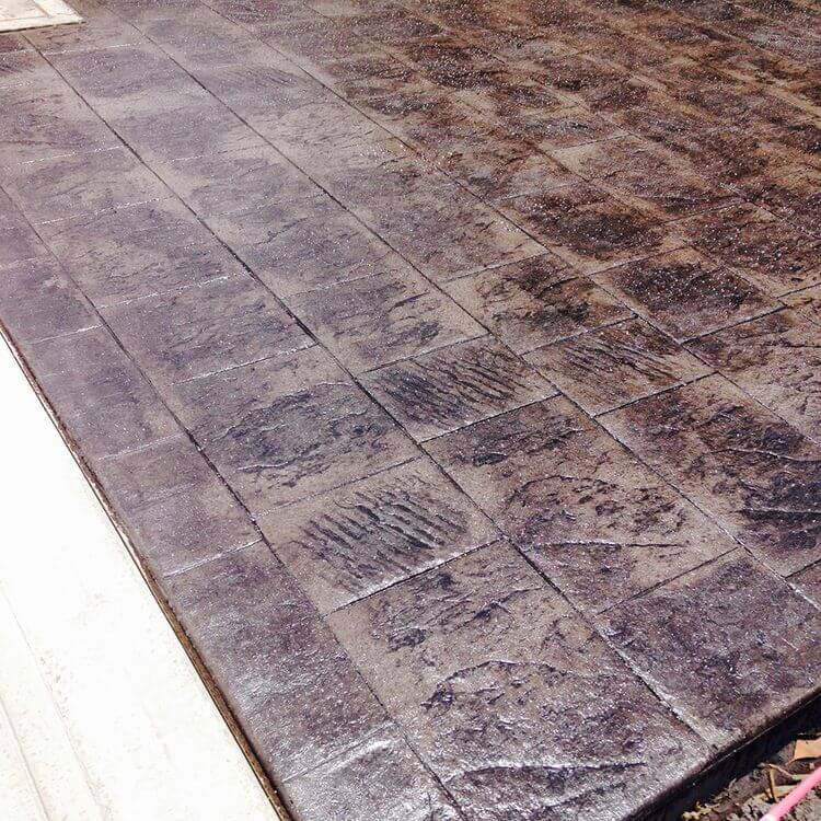 stamped concrete floor