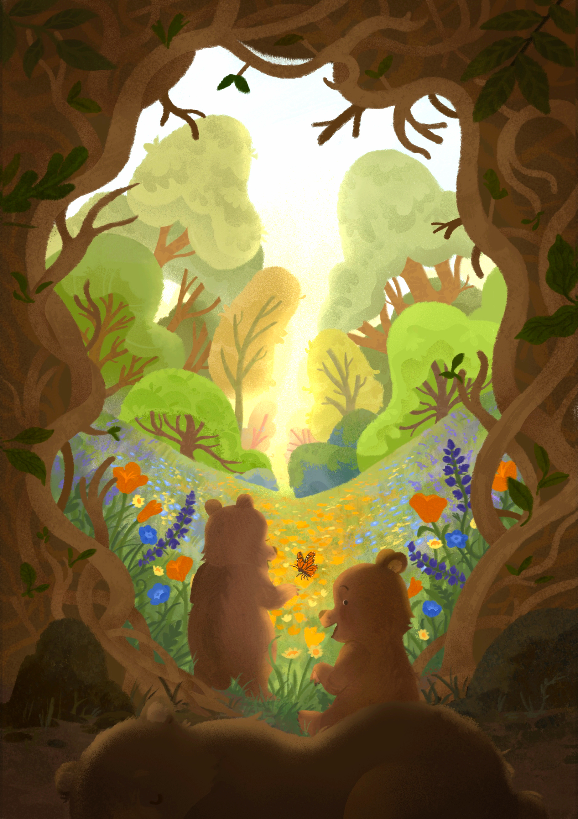 “First Spring” Digital Illustration