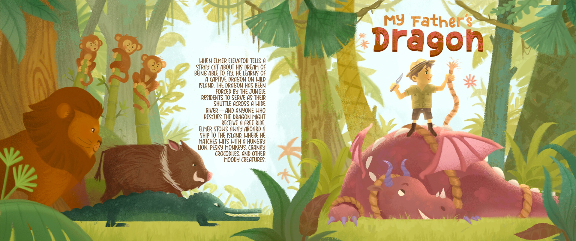 “My Father’s Dragon” Wraparound Book Sleeve