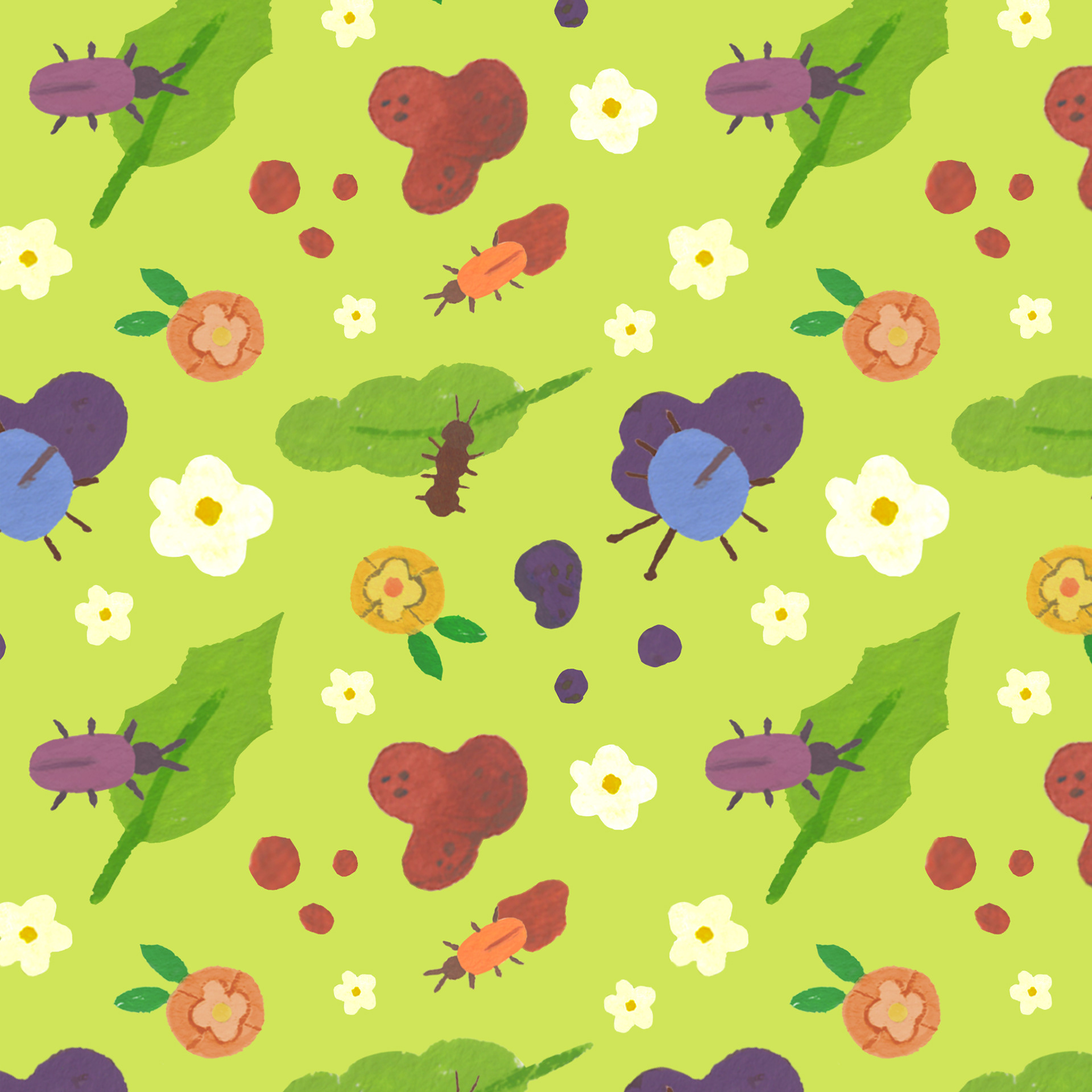 Jammin' Bugs Coordinate Pattern