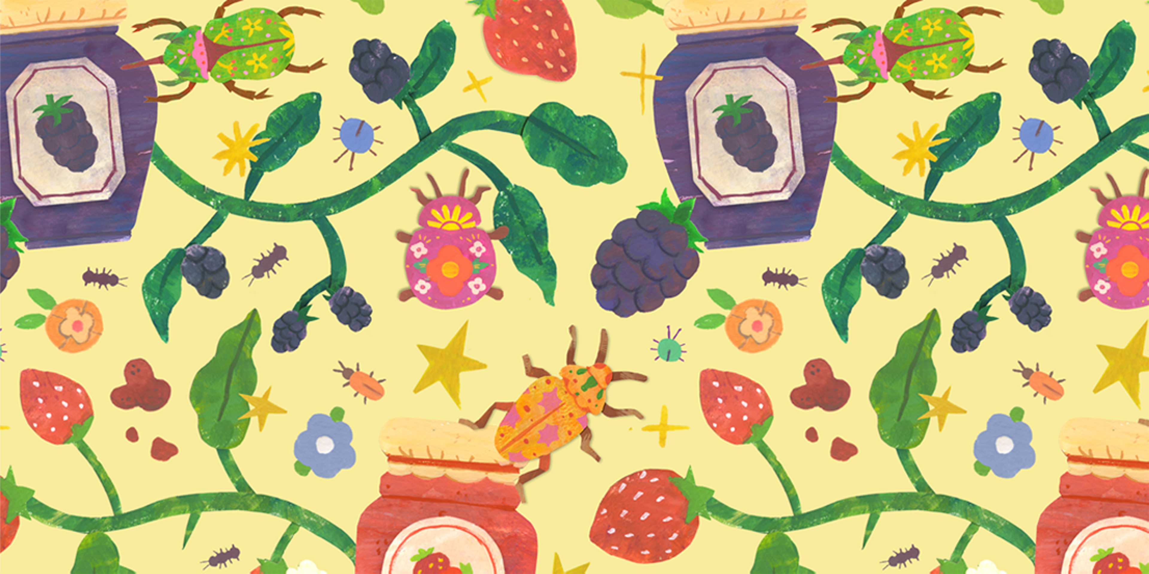 Jammin' Bugs Hero Pattern
