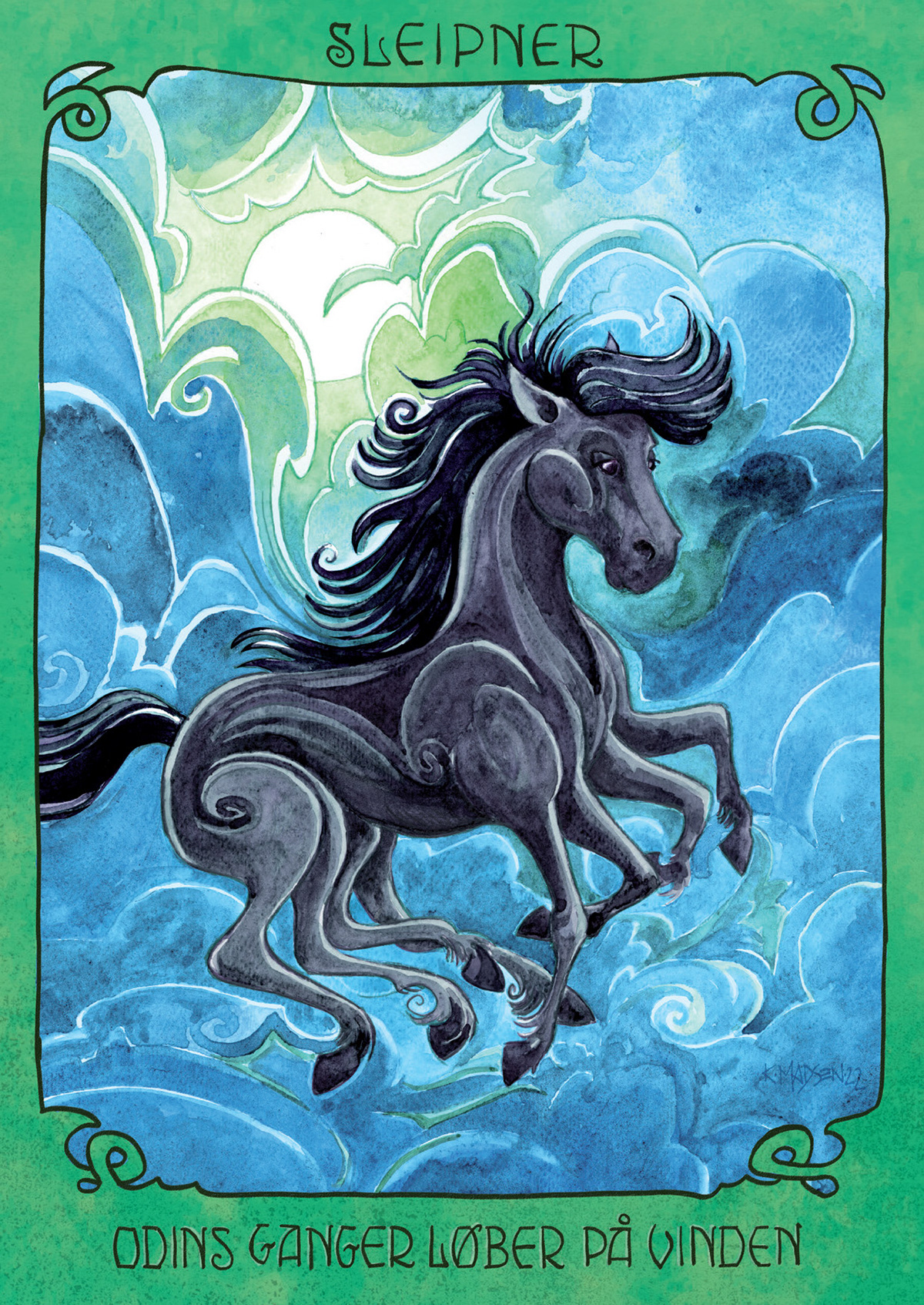 post card illustration: Go-Card (watercolors)