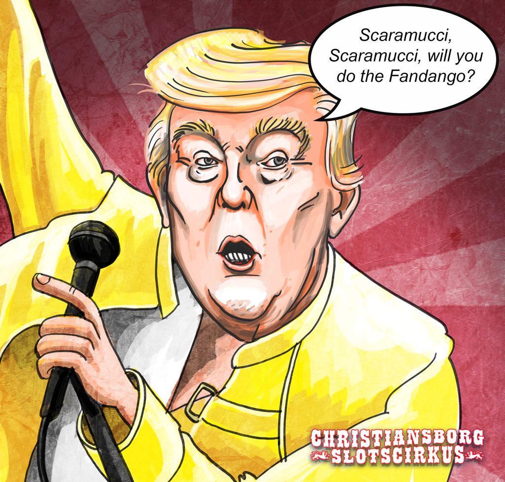 Satiric illustration: Christiansborg Slotscirkus (Adobe PS)