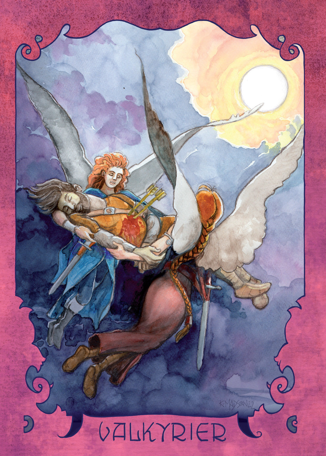 post card illustration: Go-Card (watercolors)