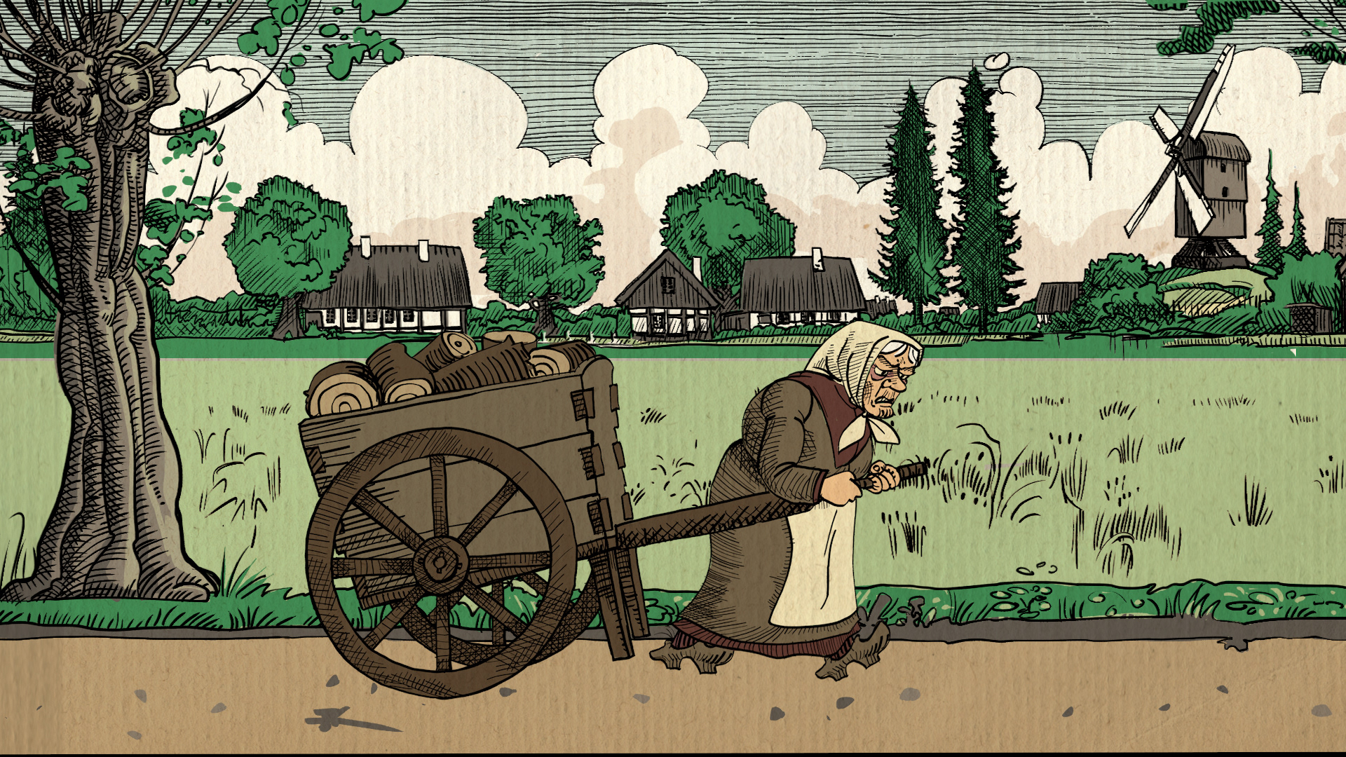 illustration: Tro og Overtro (adobe PS)