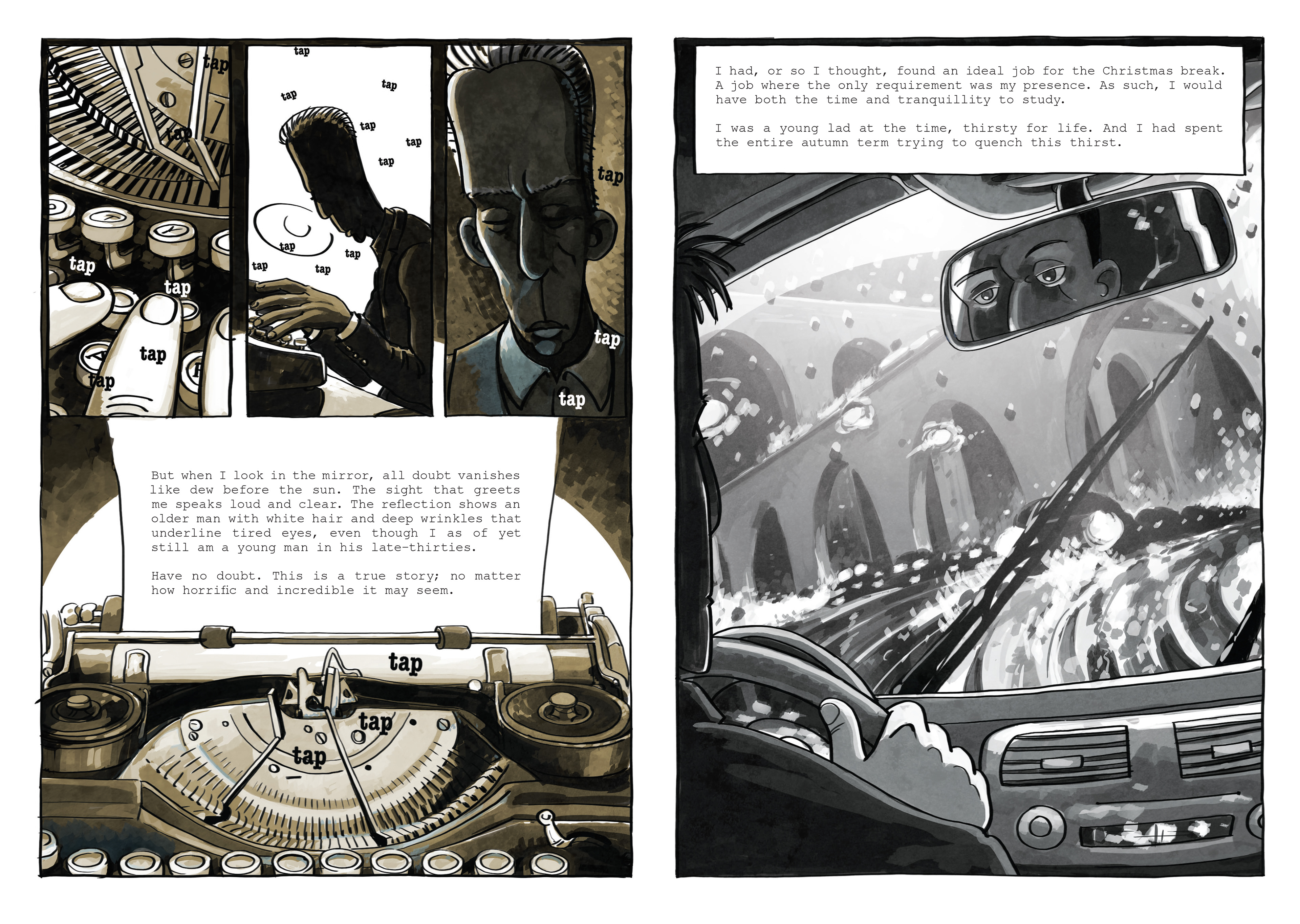 comicbook ill.: Scrapbogen (Adobe PS)