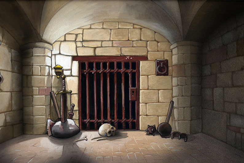 backgroud painting: Magnus og Myggen (goache)