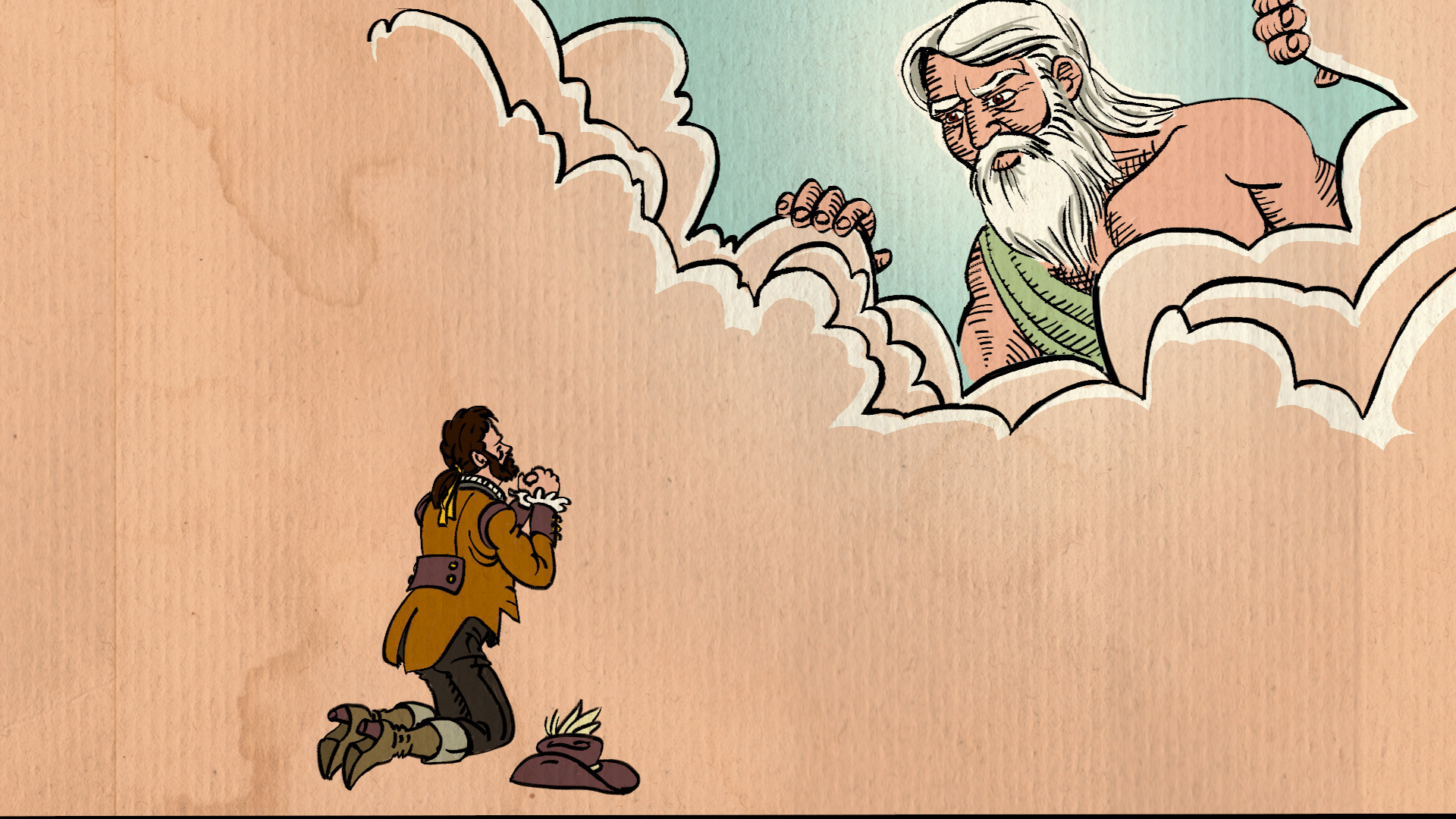 illustration: Tro og Overtro (adobe PS)