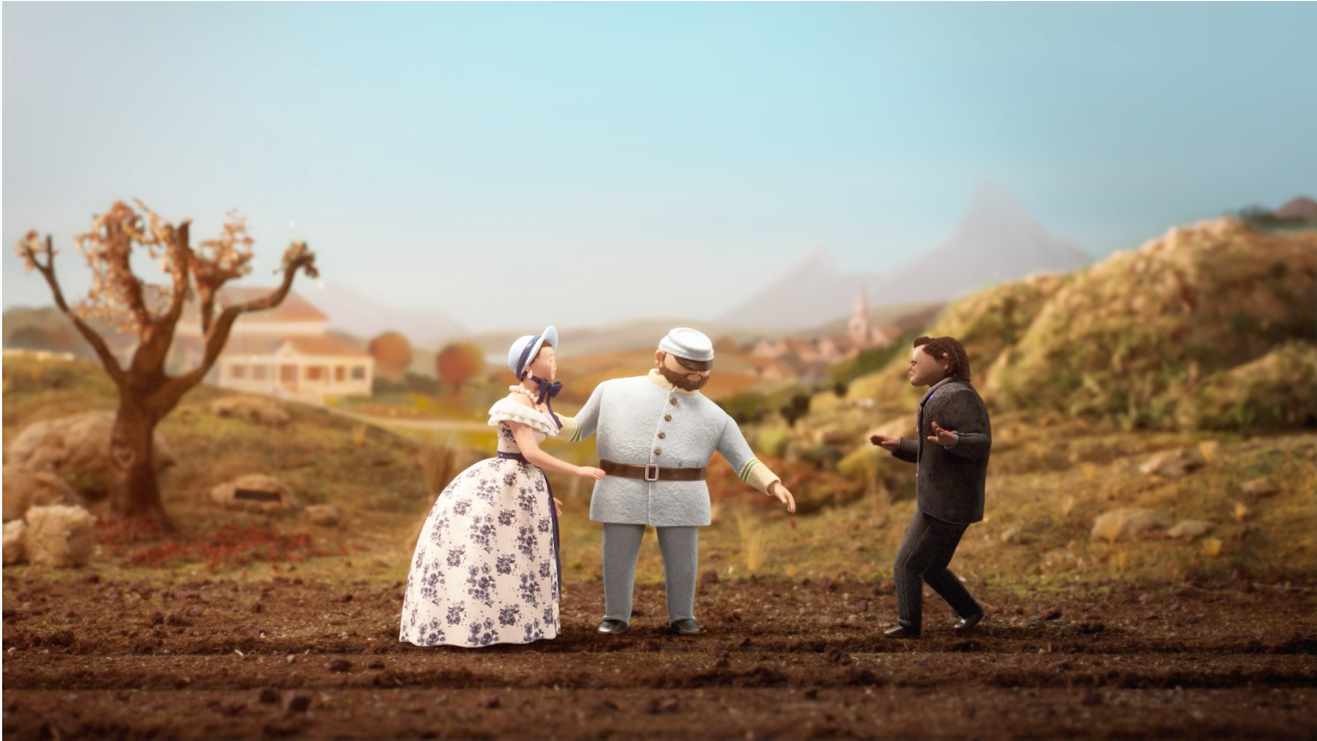 Characters' hair grooming, additional shot comping