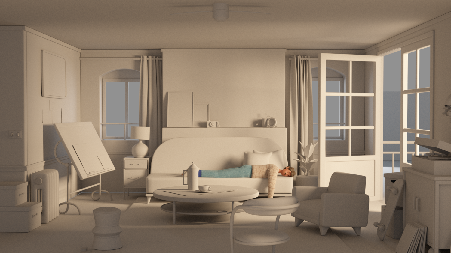 Set modeling in progress