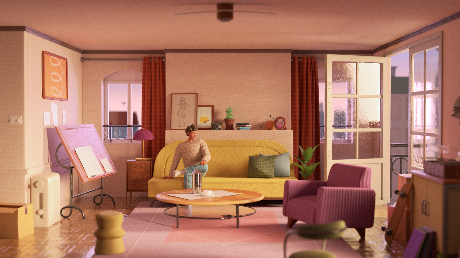 Set modeling, look dev, lighting