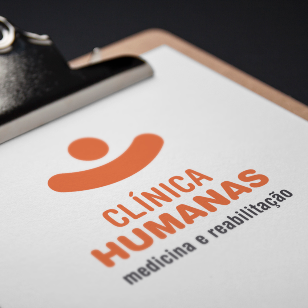 Aplicação da marca Clínica Humanas