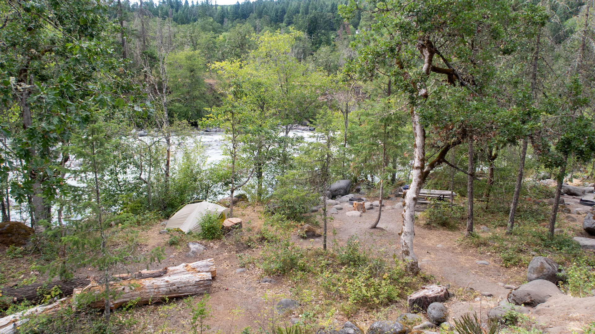 Camp Sites on the Hood River