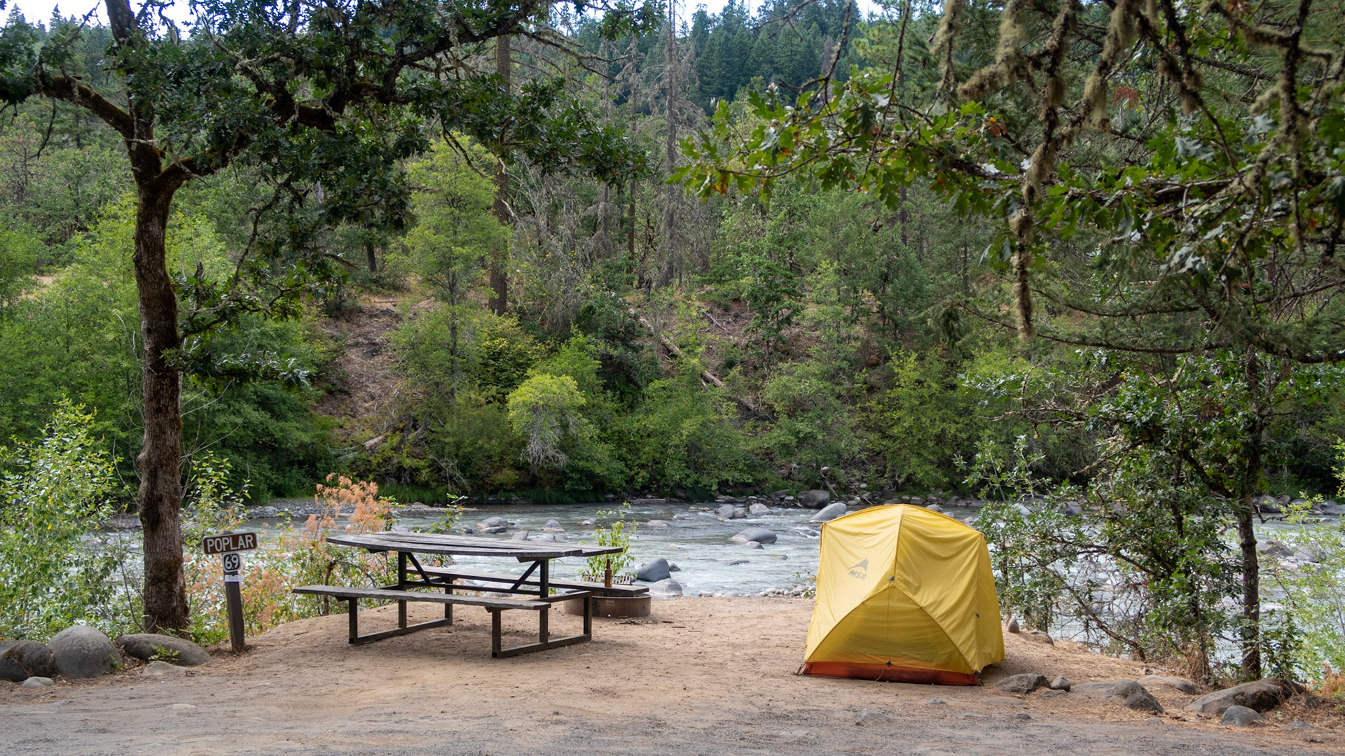 Camp Sites on the Hood River