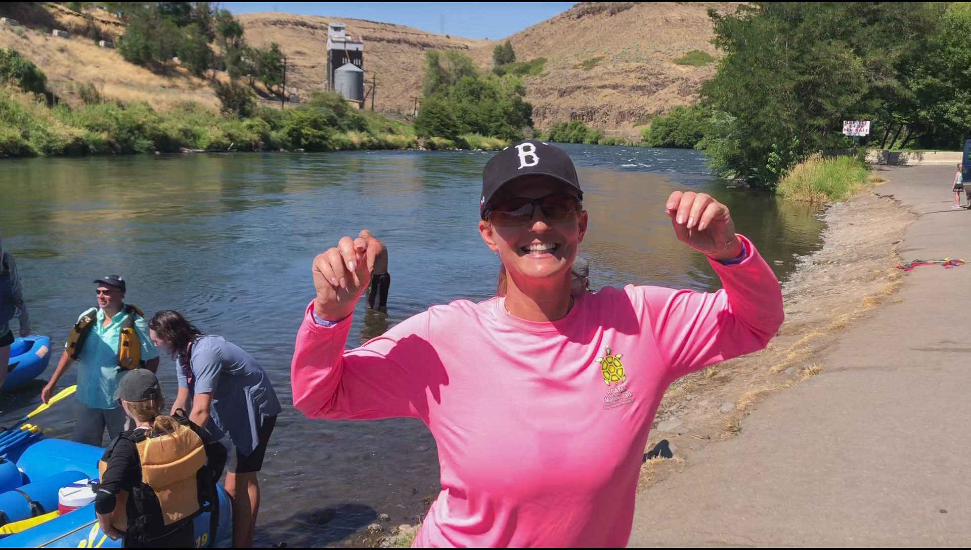 My friend DeAnna finished rafting tour