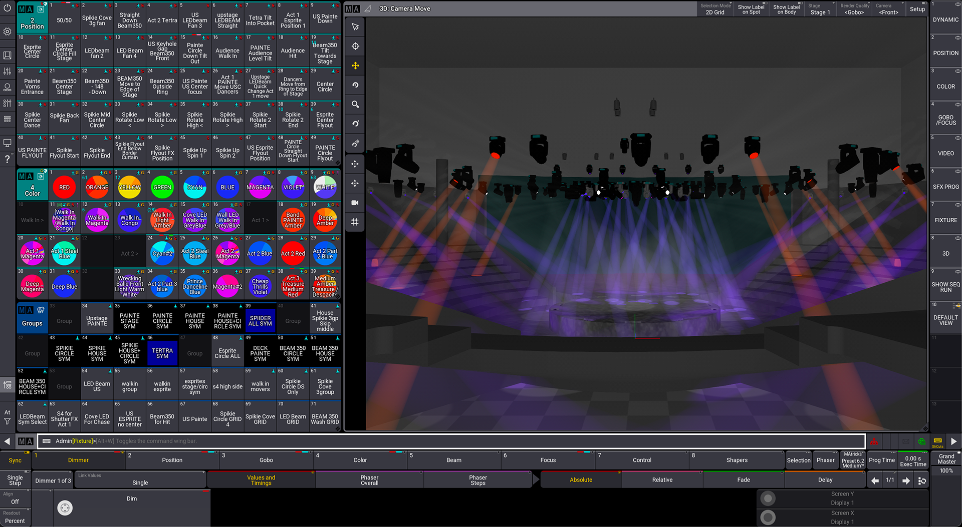 LIGHTING PROGRAMMING - GRANDMA3
