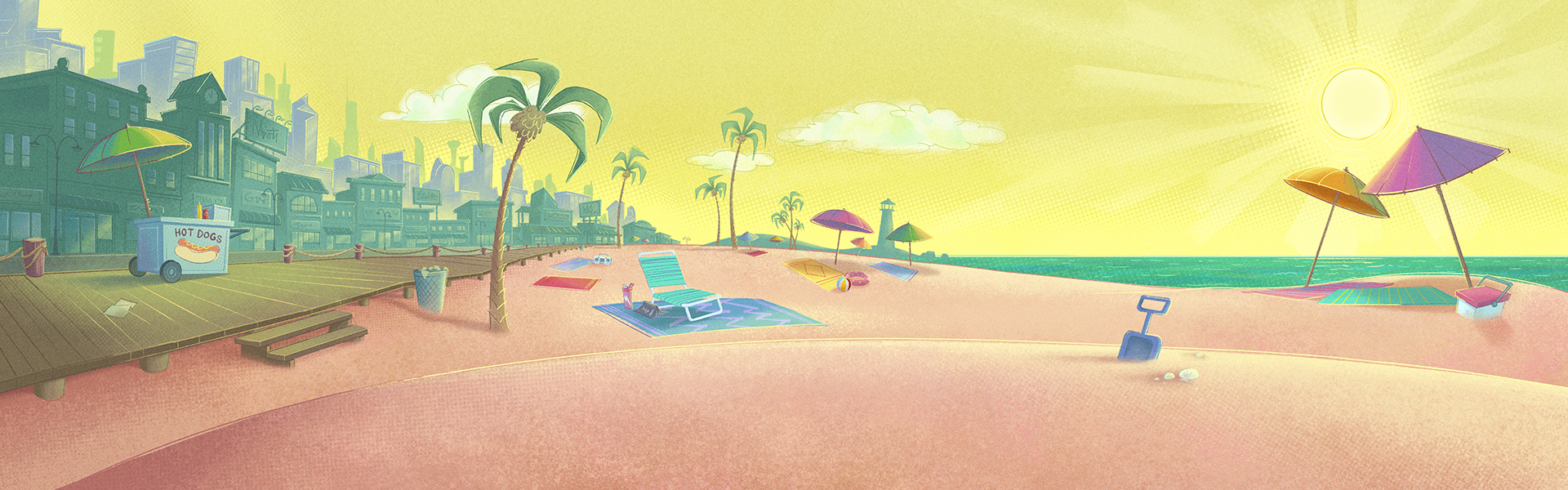 Responsible for both Background Design & Paint/Color